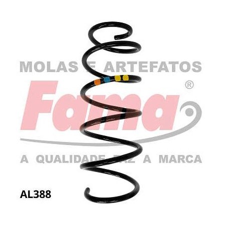 Par de Mola de Suspensão dianteira Fama AL389