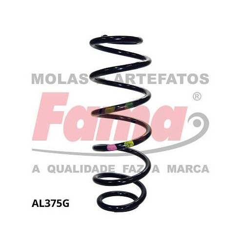 Par de Mola de Suspensão traseira Fama AL375G