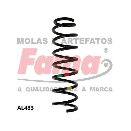 Par de Mola de Suspensão traseira Fama AL483