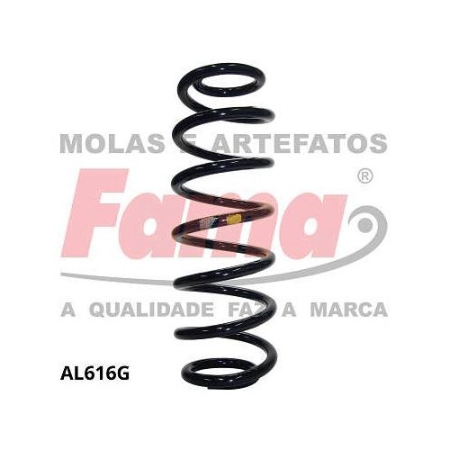 Par de Mola de Suspensão traseira Fama AL616G