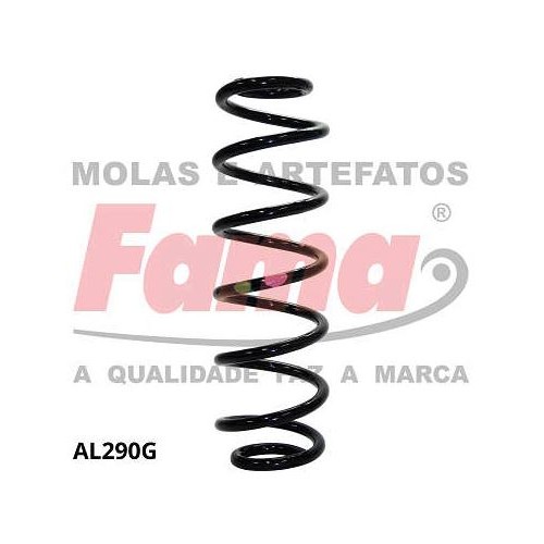Par de Mola de Suspensão traseira Fama AL290G