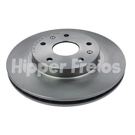 Par Disco de Freio Ventilado 5 Furos dianteiro Hipper Freios HF302C