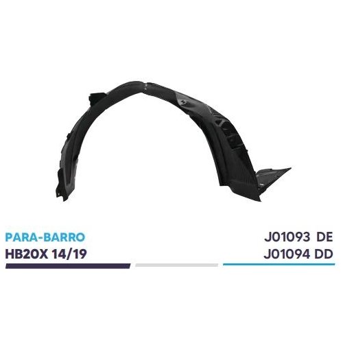 Para-barro dianteiro lado direito KJ J01094