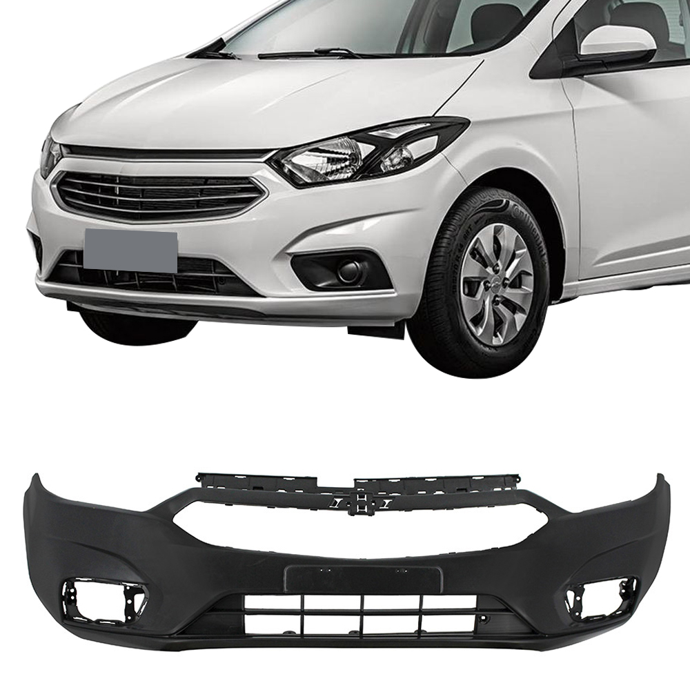 Para-choque Preto Liso com Furo dianteiro DTS 1765