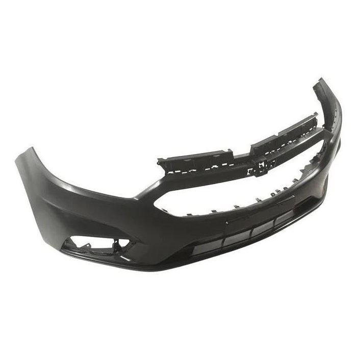 Para-choque Preto Liso com Furo dianteiro Wolff/Plastiron 37031
