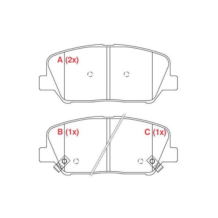 Pastilha de Freio Cerâmica dianteira Willtec FP220