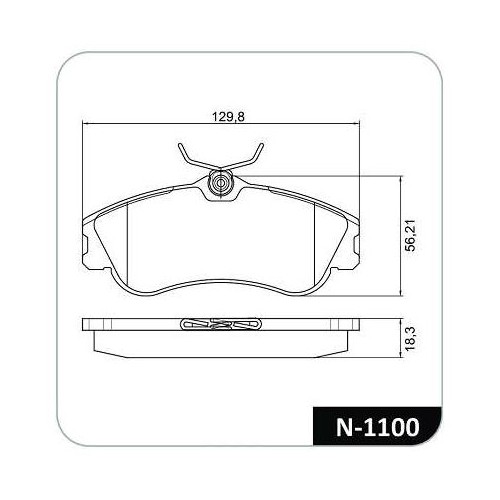 Pastilha de Freio com Sensor dianteira Cobreq N1100