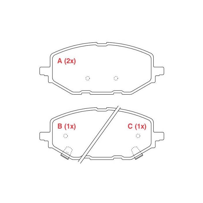 Pastilha de Freio dianteira Willtec PW1056