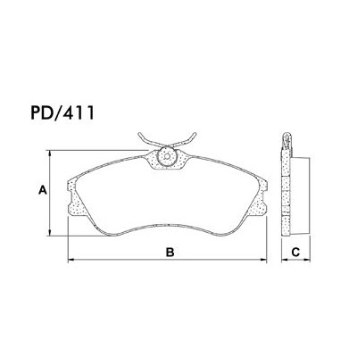 Pastilha de Freio dianteira Fras-LE PD411