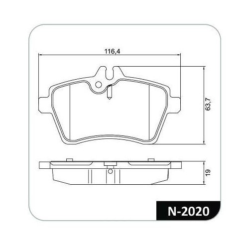 Pastilha de Freio dianteira Cobreq N2020, foto 4