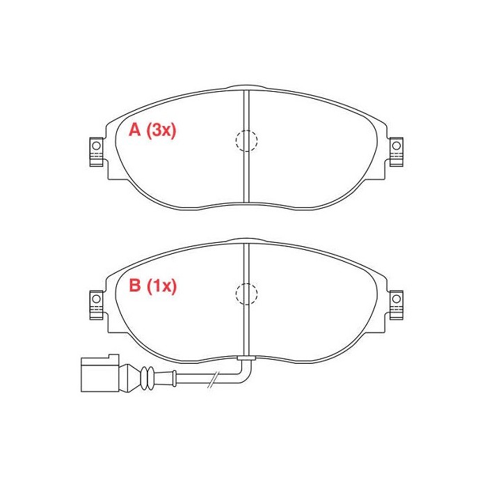Pastilha de Freio dianteira Willtec FP219