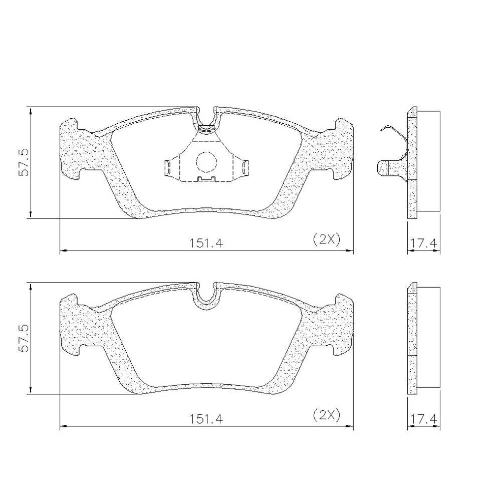 Pastilha de Freio sem Sensor dianteira Fras-LE PD385
