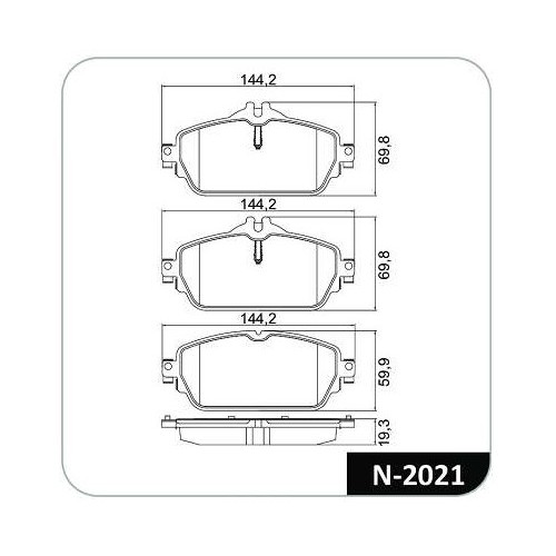 Pastilha de Freio Sistema dianteira Cobreq N2021