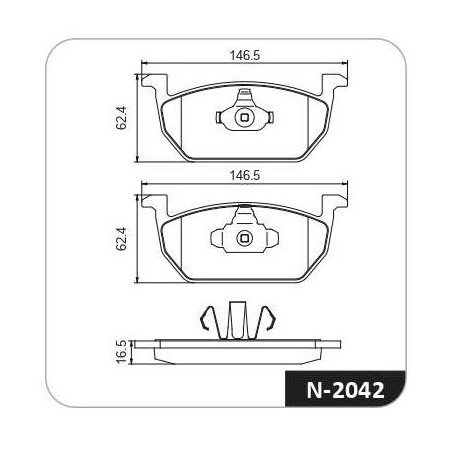 Pastilha de Freio Sistema Teves dianteira Cobreq N2042