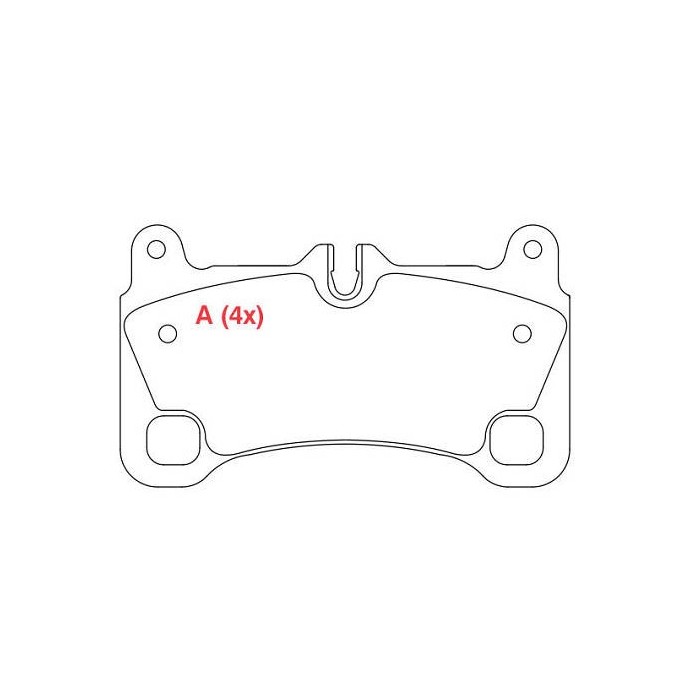 Pastilha de Freio traseira Willtec PW1006