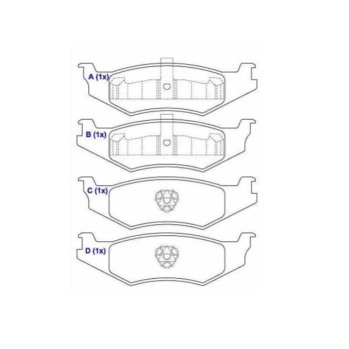 Pastilha de Freio traseira SYL 3122