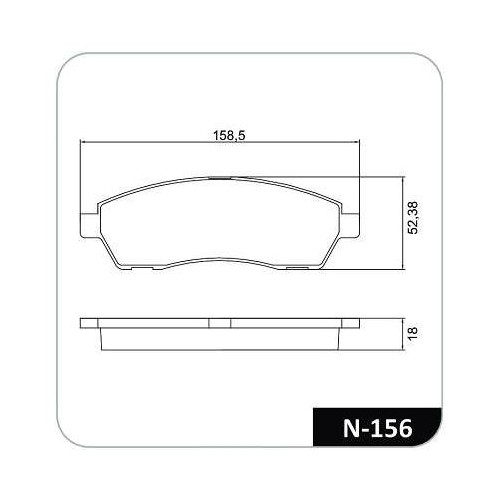 Pastilha de Freio traseira Cobreq N156
