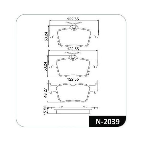 Pastilha de Freio traseira Cobreq N2039