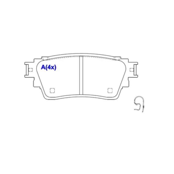 Pastilha de Freio traseira SYL 3310