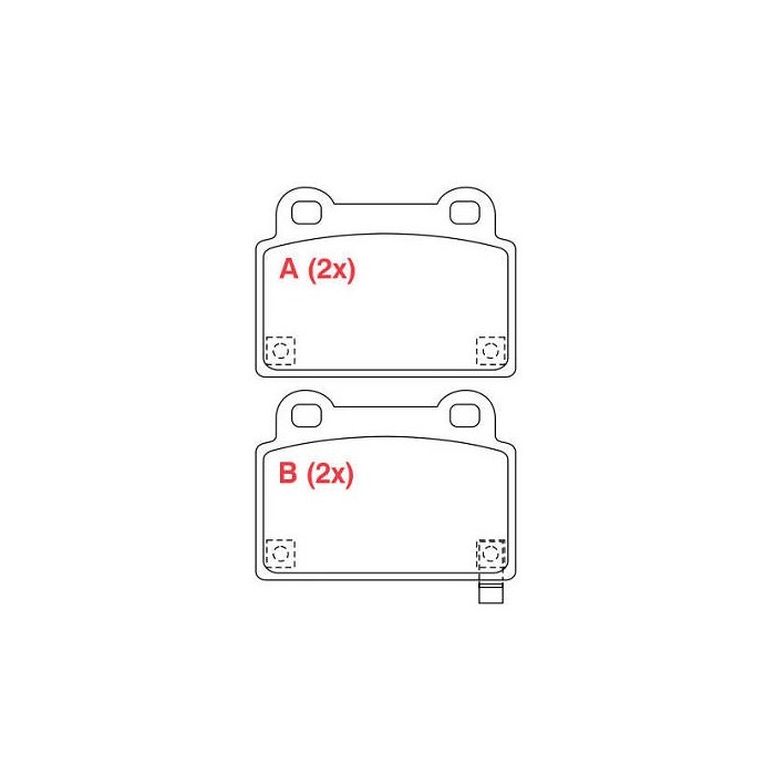 Pastilha de Freio traseira Willtec PW1004