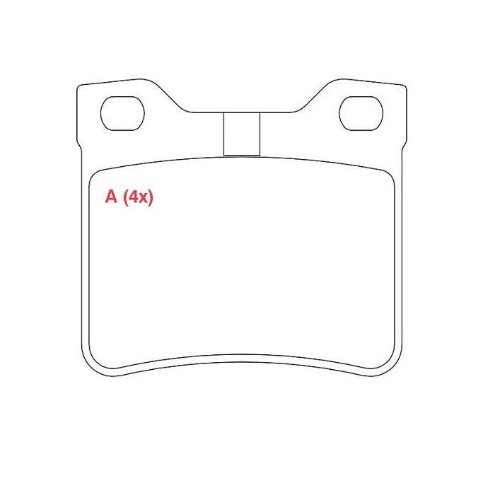 Pastilha de Freio traseira Willtec PW931