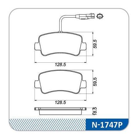 Pastilha de Freio traseira Cobreq N1747P