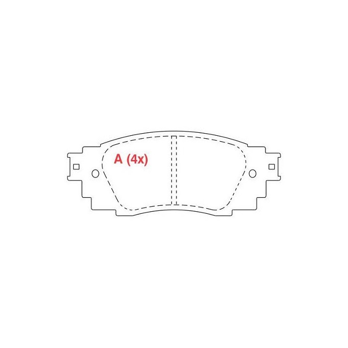 Pastilha de Freio traseira Willtec PW1048