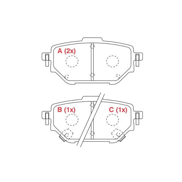Pastilha de Freio traseira Willtec PW1053