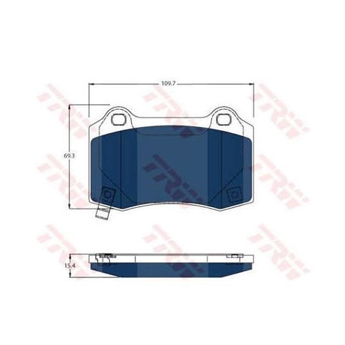 Pastilha de Freio traseiro TRW/Varga GDB4171BTE