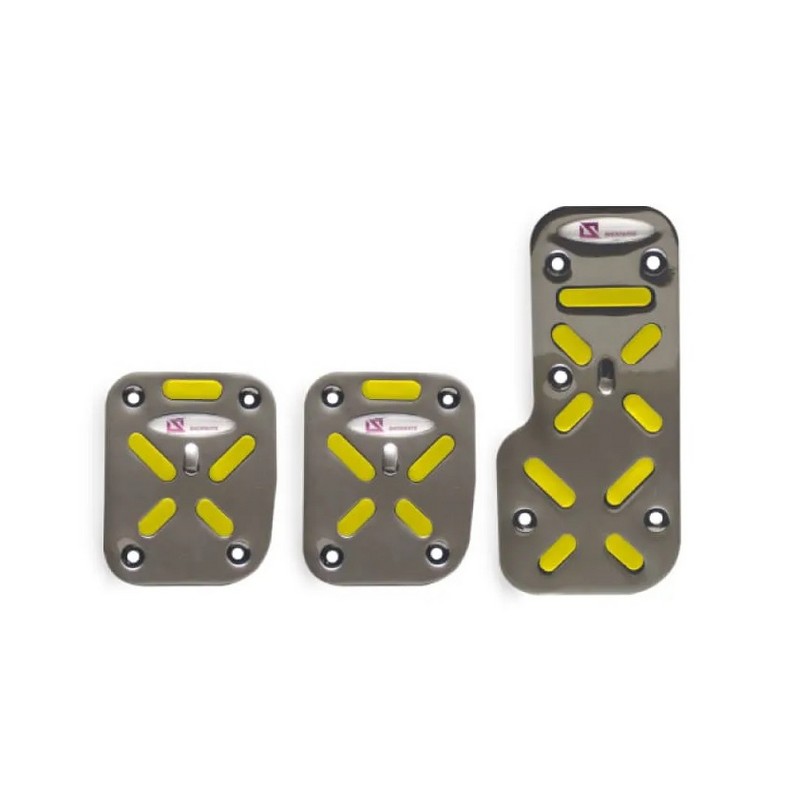 Pedaleira Esportiva Alumínio Amarelo Shek Parts 09016