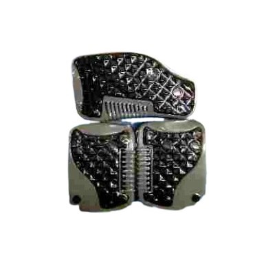 Pedaleira First Cromada Preto Soparauto 1050