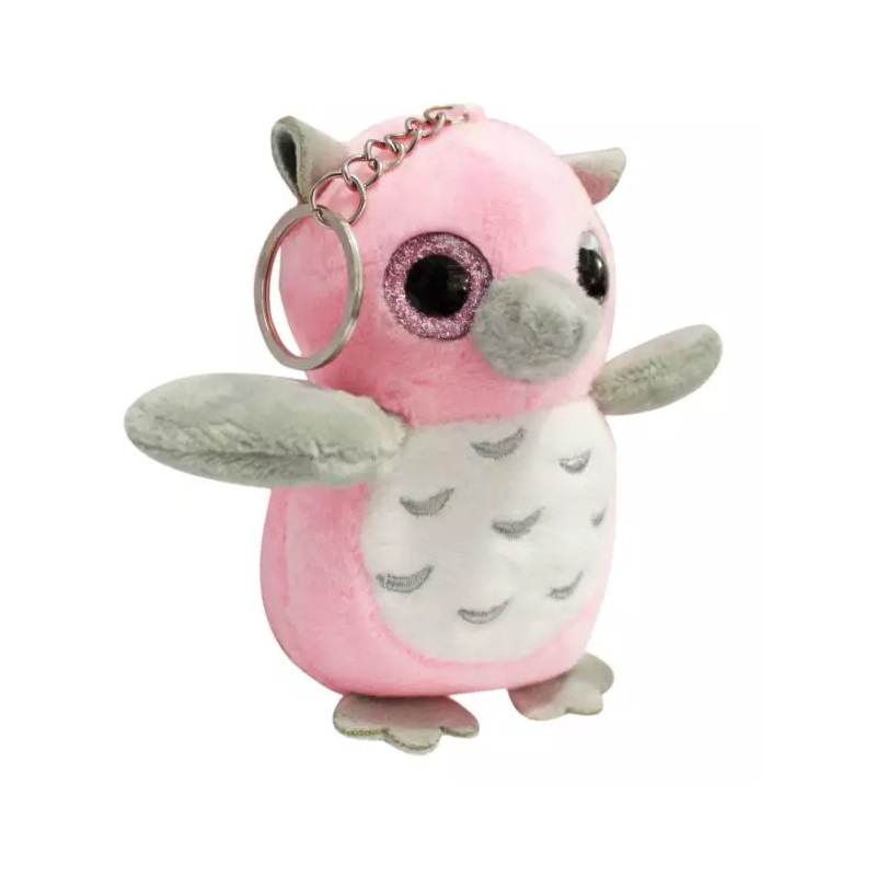Pelúcia para Retrovisor Coruja Rosa 10cm Comix PC02, foto 2