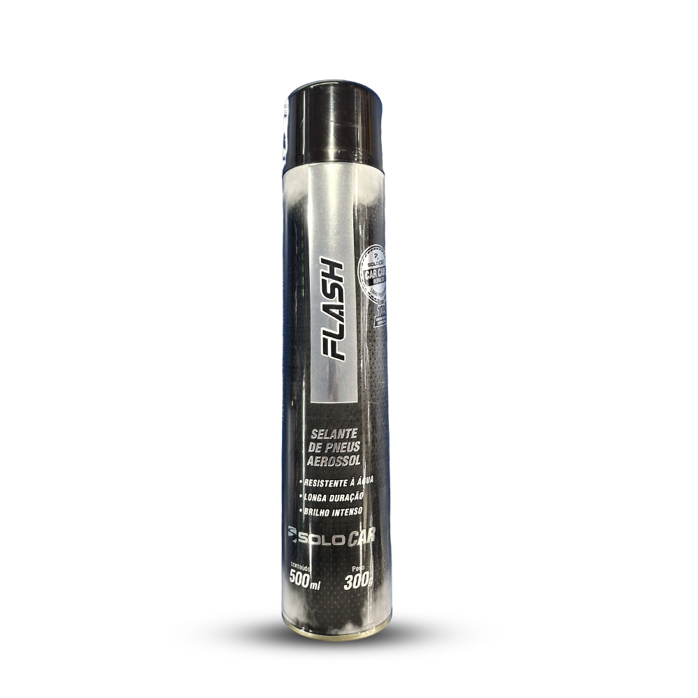 Pneu Pretinho Aerossol Flash 500ml (solocar) SL745069