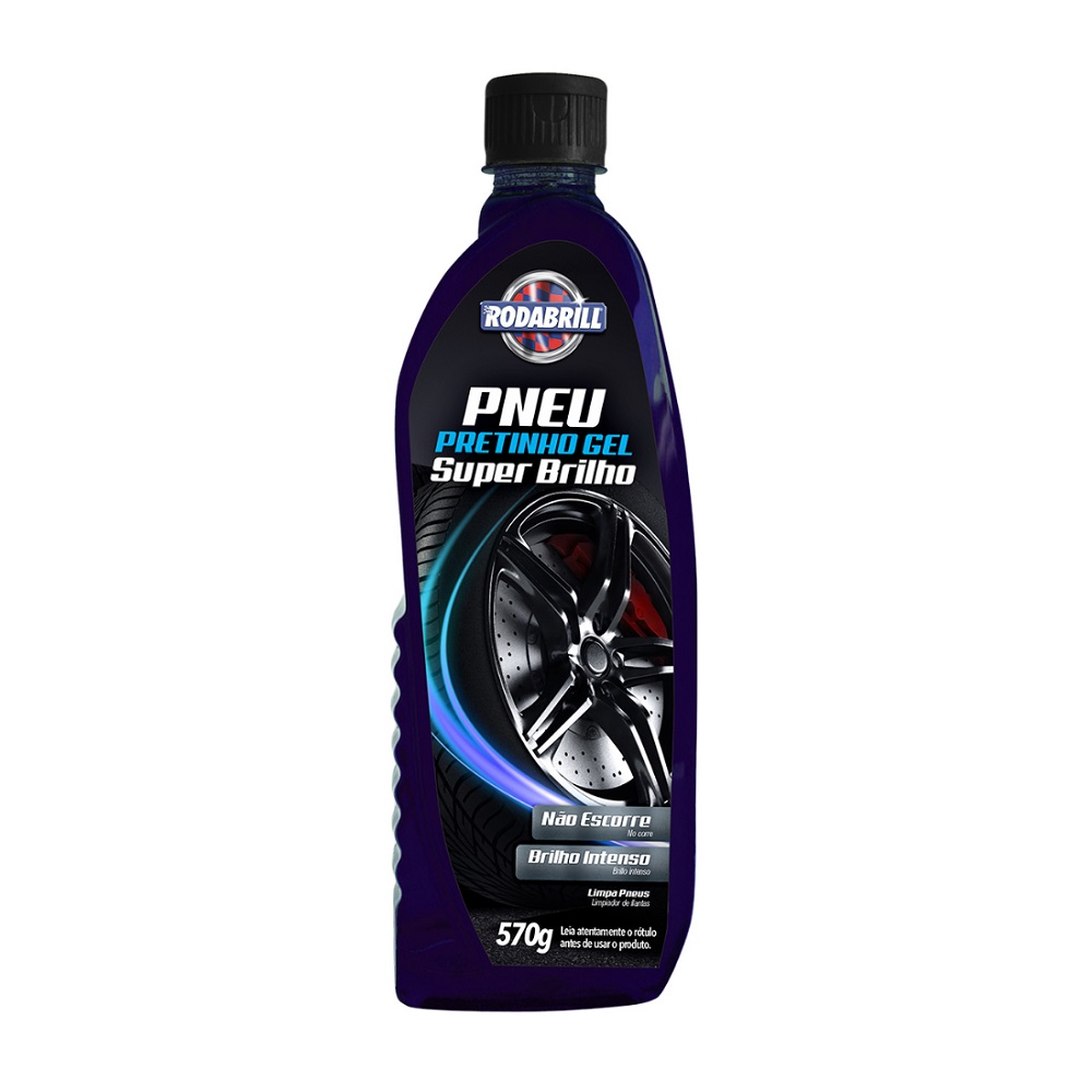 Pneu Pretinho em Gel Brilho 570g superior Rodabrill 17096