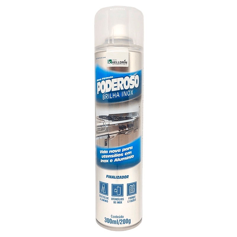 Poderoso Limpa Brilho Inox 300ml Kelldrin 240
