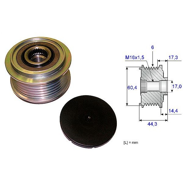 Polia do Alternador SKF VKM05602