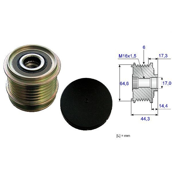 Polia do Alternador SKF VKM05631