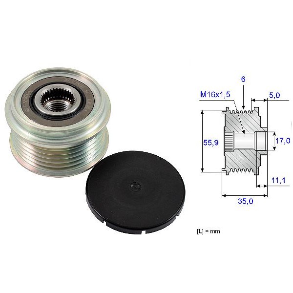Polia do Alternador SKF VKM05595