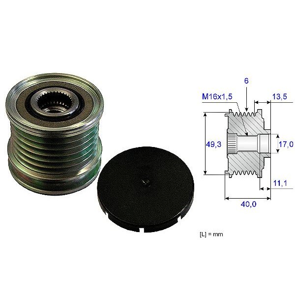 Polia do Alternador SKF VKM05643