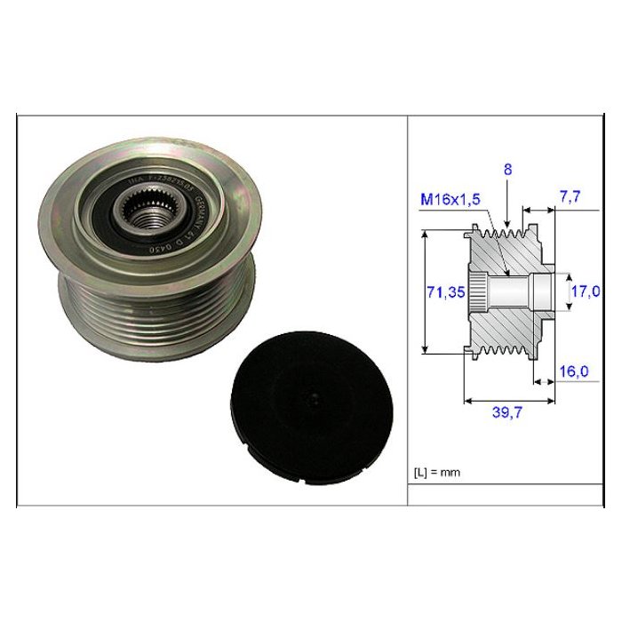 Polia do Alternador SKF VKM05651