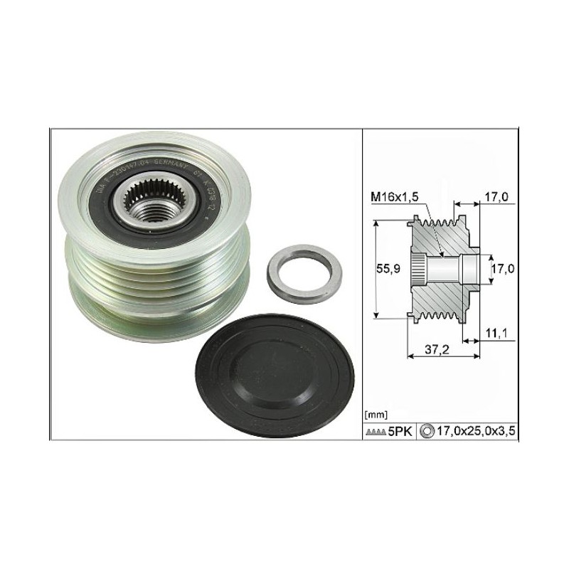 Polia do Alternador SKF VKM05676