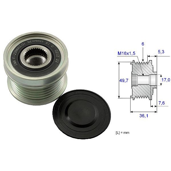 Polia do Alternador SKF VKM05529