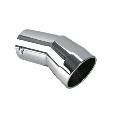 Ponteira de Escapamento Cromada 4.1/2 Pol. 250mm Curva Chanfrada Fabbof TC001