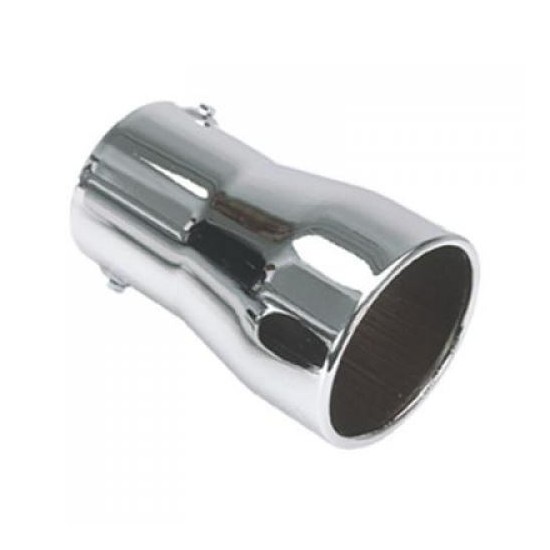 Ponteira de Escapamento Cromada 4 Pol. 200mm Reta Chanfrada Bepo M070A