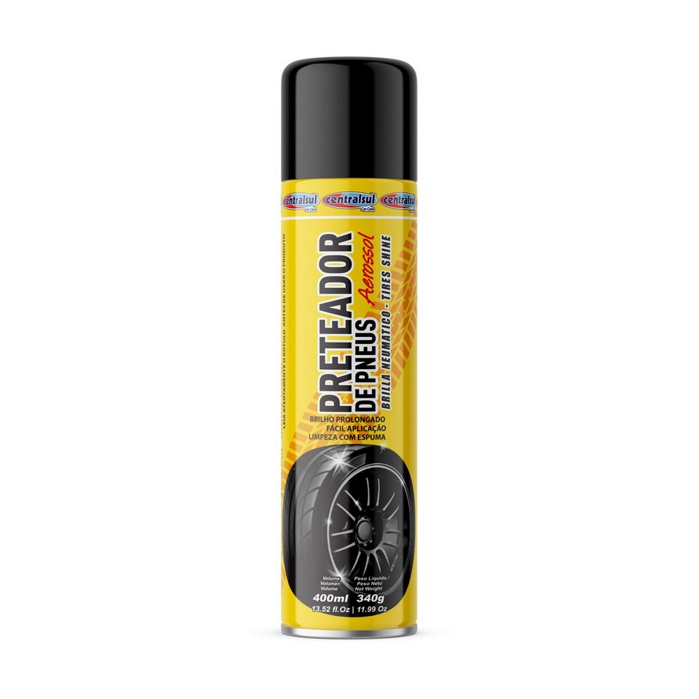Pretinho para Pneus Brilho Prolongado 400ml Centralsul 096660