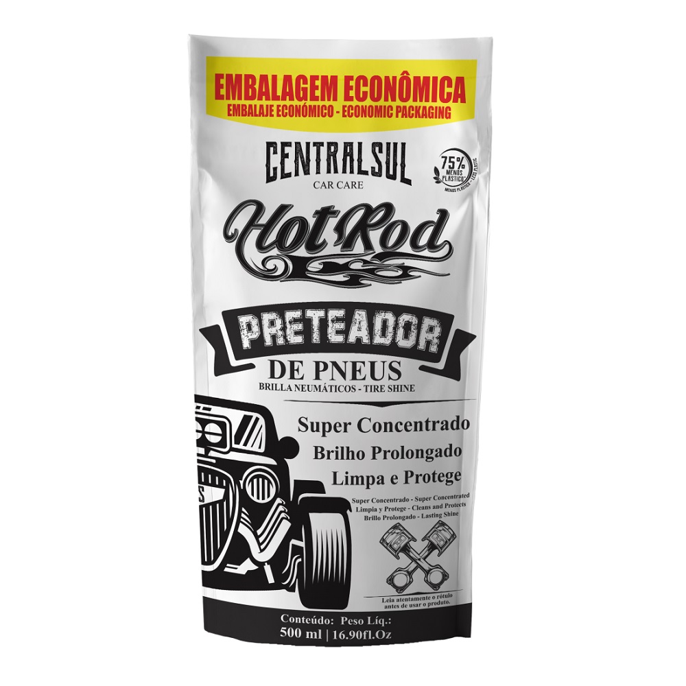 Pretinho para Pneus Hot Rod Sachê 500ml Centralsul 172553
