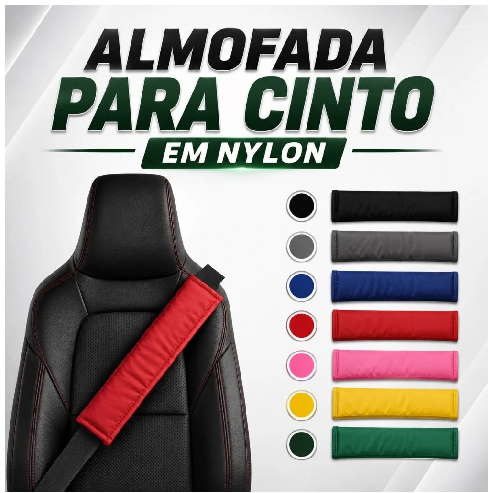 Protetor de Cinto de Segurança cor Vermelho Dricar (cabral) 2630