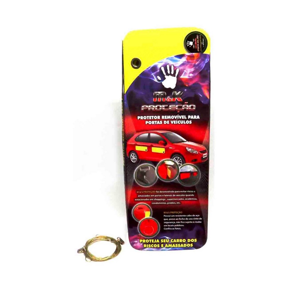 Protetor de Porta (Par) Removível Magnetizado Amarelo MK Protecao 17