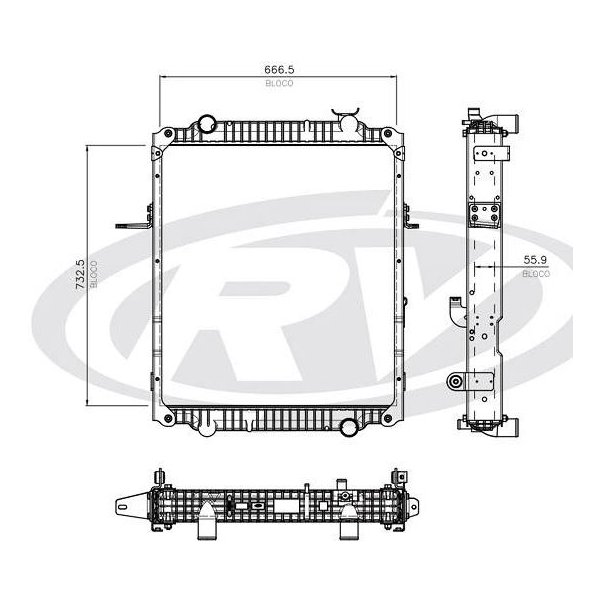 Radiador Agua Visconde 13003