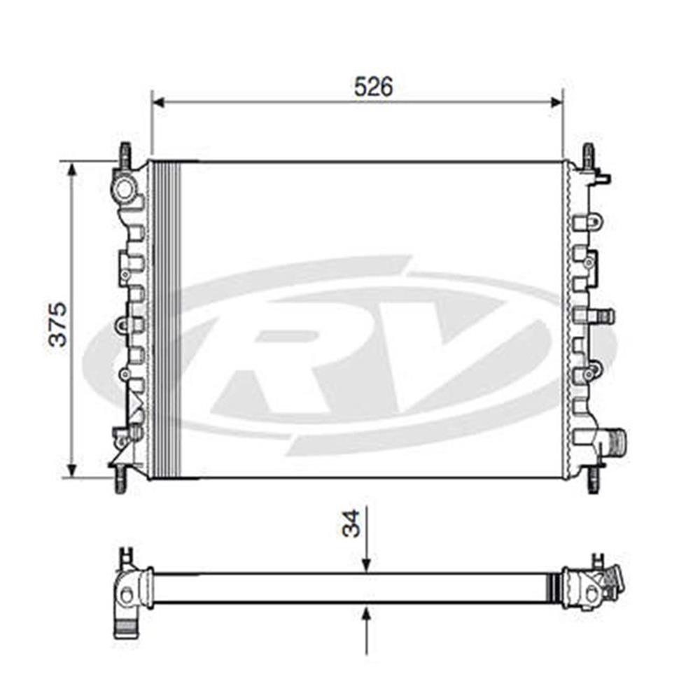 Radiador de Água com Ar-condicionado Visconde 12278